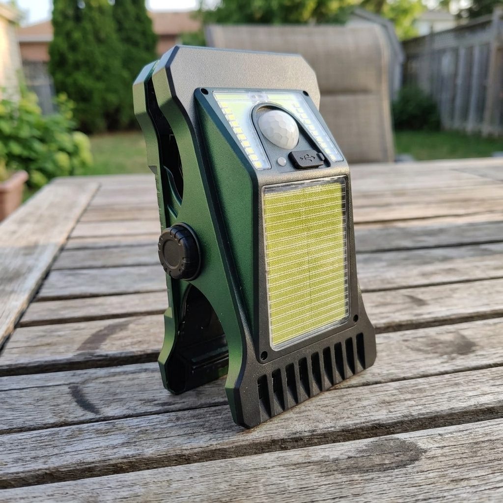 Clip LED solar con sensor de movimiento