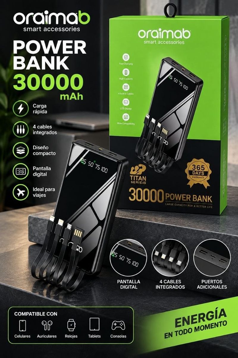 Power bank 30.000 mAh