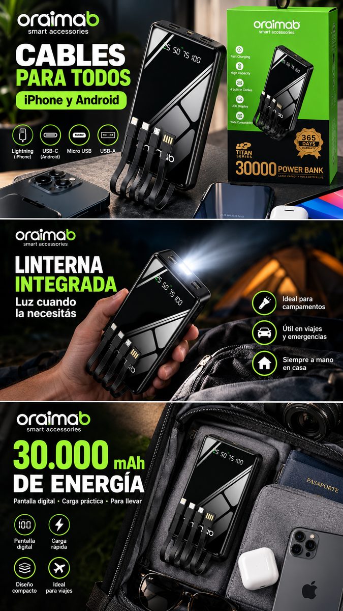 Power bank 30.000 mAh