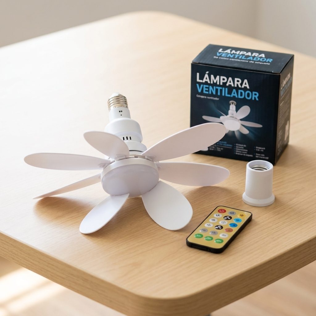 Lámpara ventilador de techo (rosca E27)