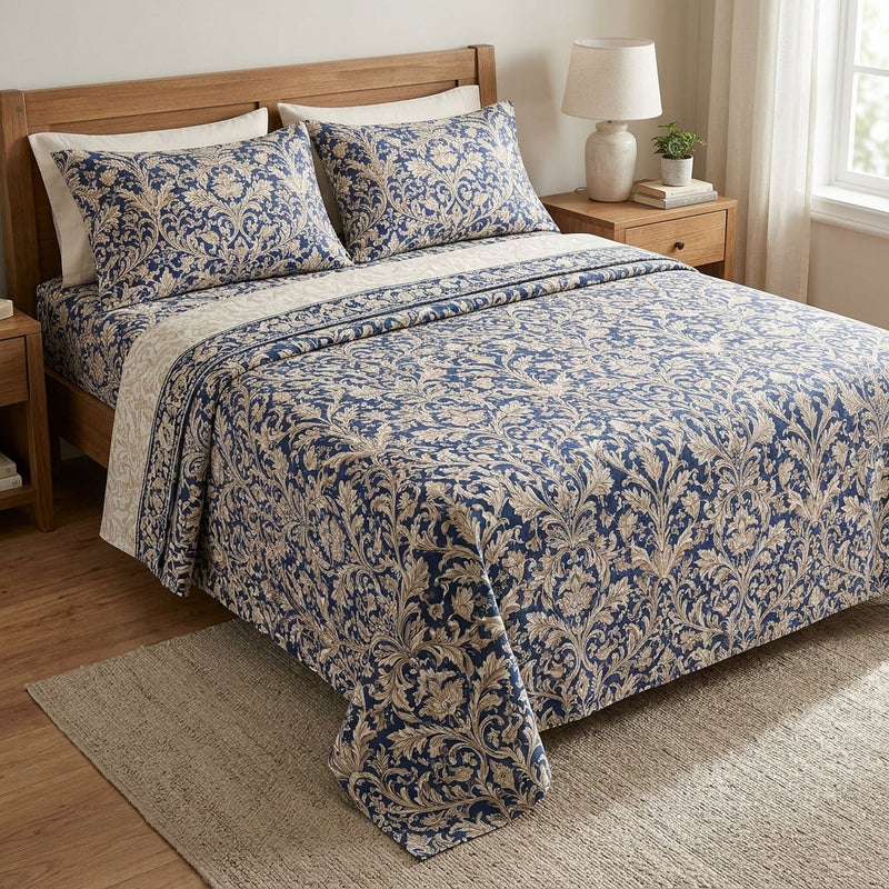 Sábanas 2 plazas estampadas · 203×230 cm · 2 juegos × $1.300