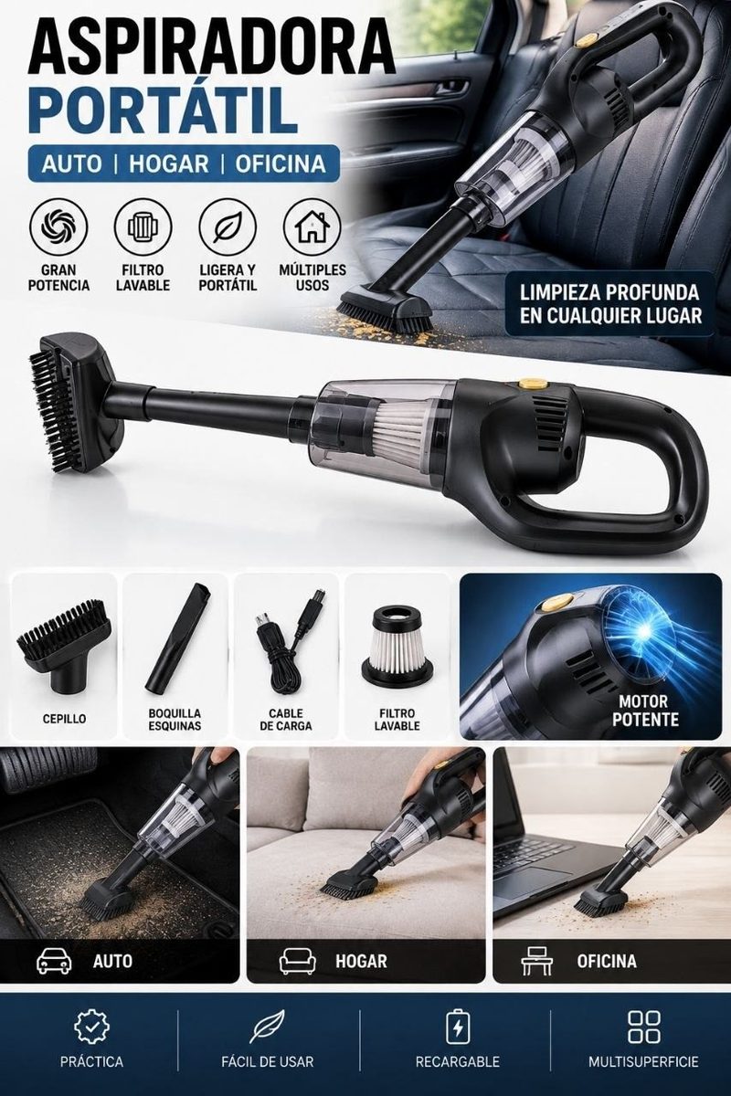 Aspiradora portátil para auto