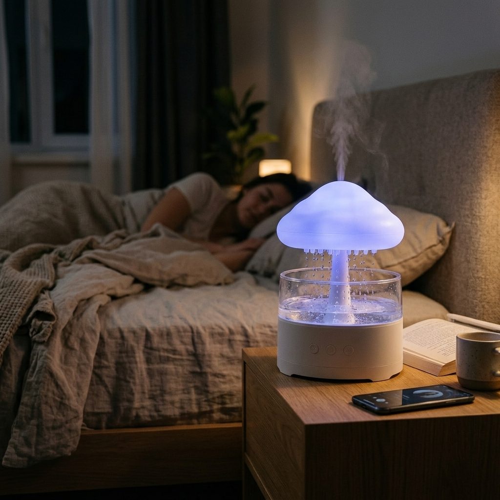Humidificador nube con parlante bluetooth